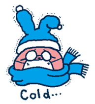 glasses rabbit sticker #614624