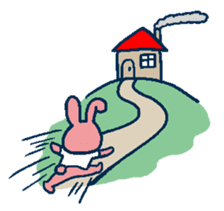 glasses rabbit sticker #614639