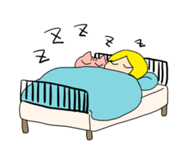 pink & yellow sticker #614659