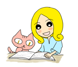 pink & yellow sticker #614669