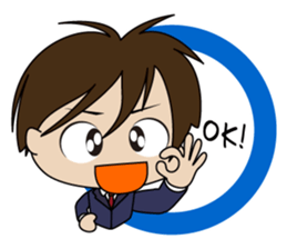 Japanese school boy sticker #615322