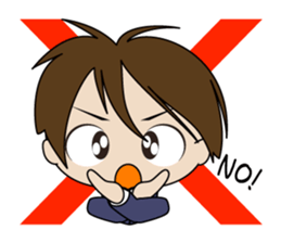 Japanese school boy sticker #615323