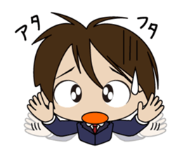 Japanese school boy sticker #615324