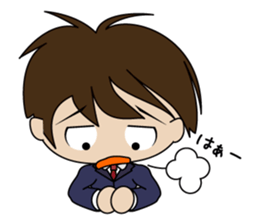 Japanese school boy sticker #615325