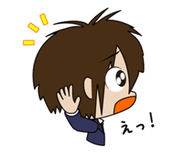 Japanese school boy sticker #615327