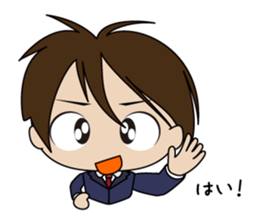 Japanese school boy sticker #615330