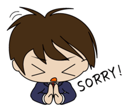 Japanese school boy sticker #615338