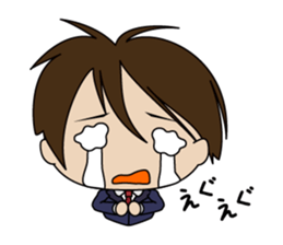 Japanese school boy sticker #615340