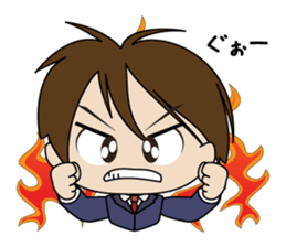 Japanese school boy sticker #615341