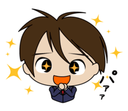 Japanese school boy sticker #615343