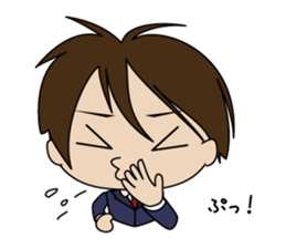 Japanese school boy sticker #615345