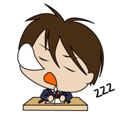 Japanese school boy sticker #615347