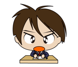 Japanese school boy sticker #615348