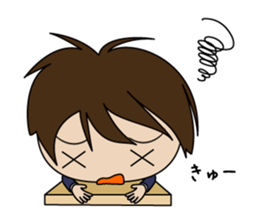 Japanese school boy sticker #615349