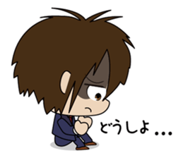 Japanese school boy sticker #615350