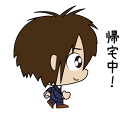 Japanese school boy sticker #615358