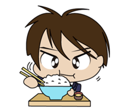 Japanese school boy sticker #615359