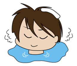 Japanese school boy sticker #615360