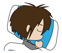 Japanese school boy sticker #615361