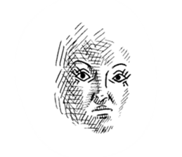 Flat face sticker #615506