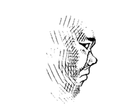 Flat face sticker #615514