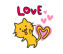 Cat of double chin sticker #615690