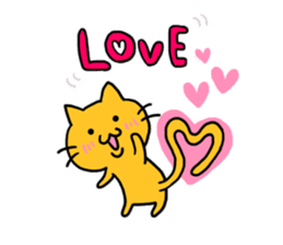 Cat of double chin sticker #615690