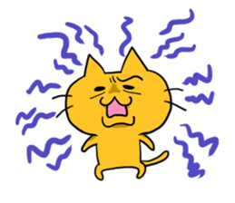 Cat of double chin sticker #615713