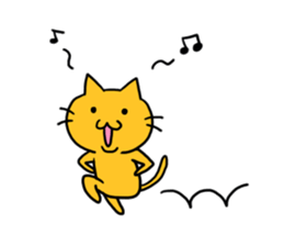 Cat of double chin sticker #615714