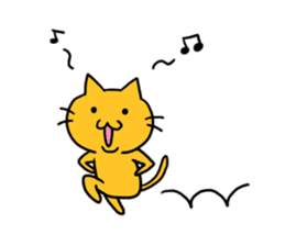 Cat of double chin sticker #615714