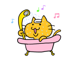 Cat of double chin sticker #615717