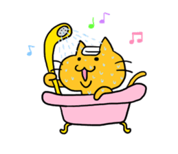 Cat of double chin sticker #615717