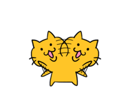 Cat of double chin sticker #615718