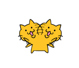 Cat of double chin sticker #615718