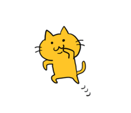 Cat of double chin sticker #615719