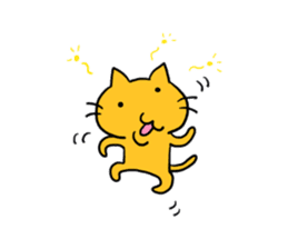 Cat of double chin sticker #615721