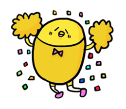 a calm chicken sticker #615832