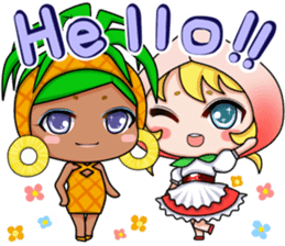 Mixing fruits sticker #616752