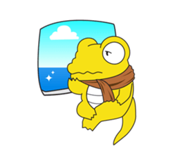 J the Crocodile sticker #616831