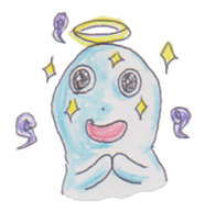 Graffiti ghost sticker #616868