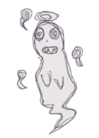 Graffiti ghost sticker #616869