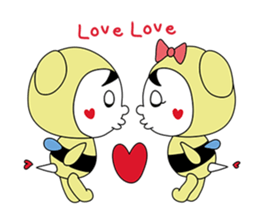 couplehoneybeepanda sticker #616886