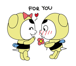couplehoneybeepanda sticker #616892