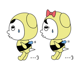 couplehoneybeepanda sticker #616895