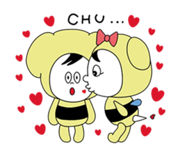 couplehoneybeepanda sticker #616917