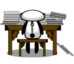 Panda with a chuck sticker #617426