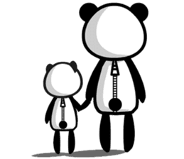 Panda with a chuck sticker #617434