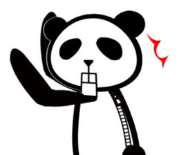 Panda with a chuck sticker #617441