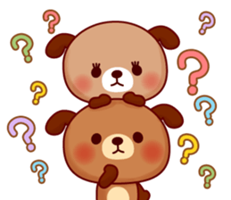 Twins dog-Dog tock- sticker #617963