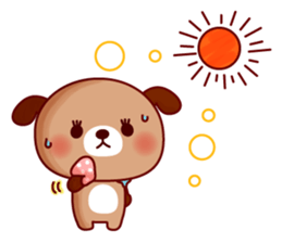 Twins dog-Dog tock- sticker #617965